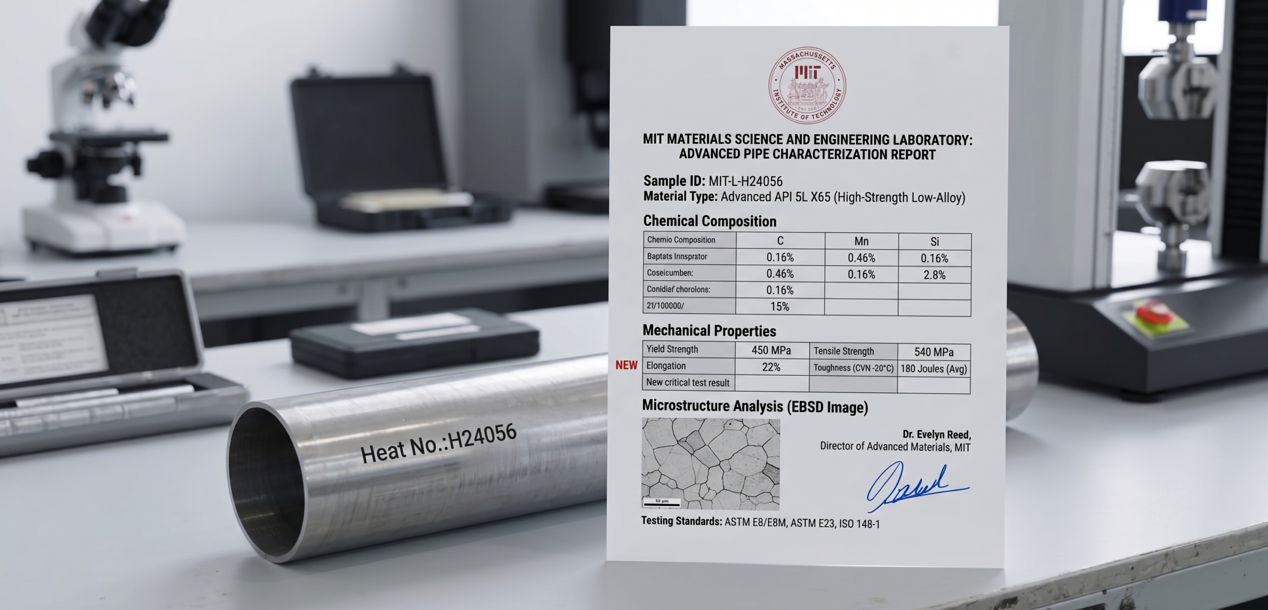 Mill Test Certificate (MTC) for Pipes